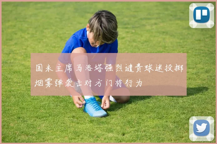 国米主席马洛塔强烈谴责球迷投掷烟雾弹袭击对方门将行为